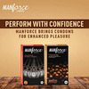 Manforce Premium Hotdots Belgian Chocolate & Overtime Orange 3In1 Condoms(Set Of 2 20 Pcs)