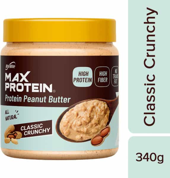 Max Protein Peanut Spread - Classic Crunchy [340 Gm] - Pack Of 1