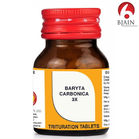 Bjain Baryta Carbonicum Trituration Tablet 3x | 25gm