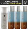 Ajmal 1 Evoke Silver Edition For Him For Men & 3 Magnetize For Men & Women Deo Each 200Ml Pack Of 4
