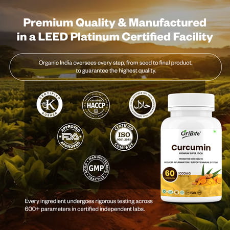 Oribite Curcumin Turmeric Capsules For Joint & Immunity 60 Capsules
