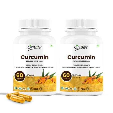 Oribite Curcumin Turmeric Capsules For Joint & Immunity 60 Capsules