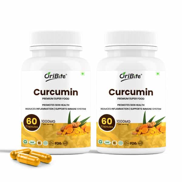 Oribite Curcumin Turmeric Capsules For Joint & Immunity 60 Capsules