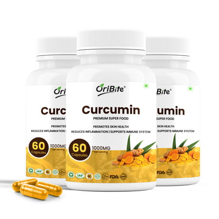 Oribite Curcumin Turmeric Capsules For Joint & Immunity 60 Capsules