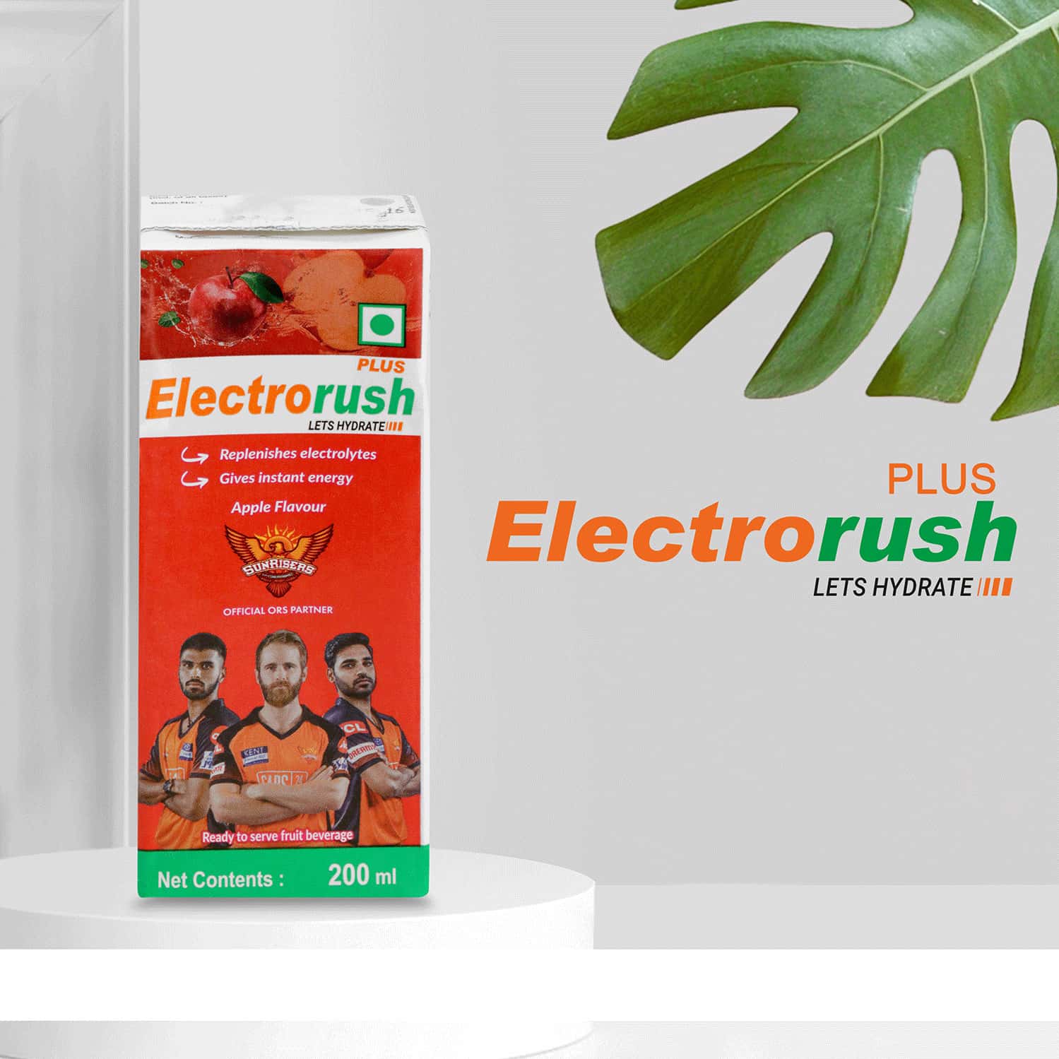 Buy ELECTRORUSH PLUS APPLE HEALTH DRINK TETRAPACK PACK OF 8 (200 ML ...