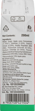 Electrorush Plus Apple Health Drink Tetrapack Pack Of 8 (200 Ml)