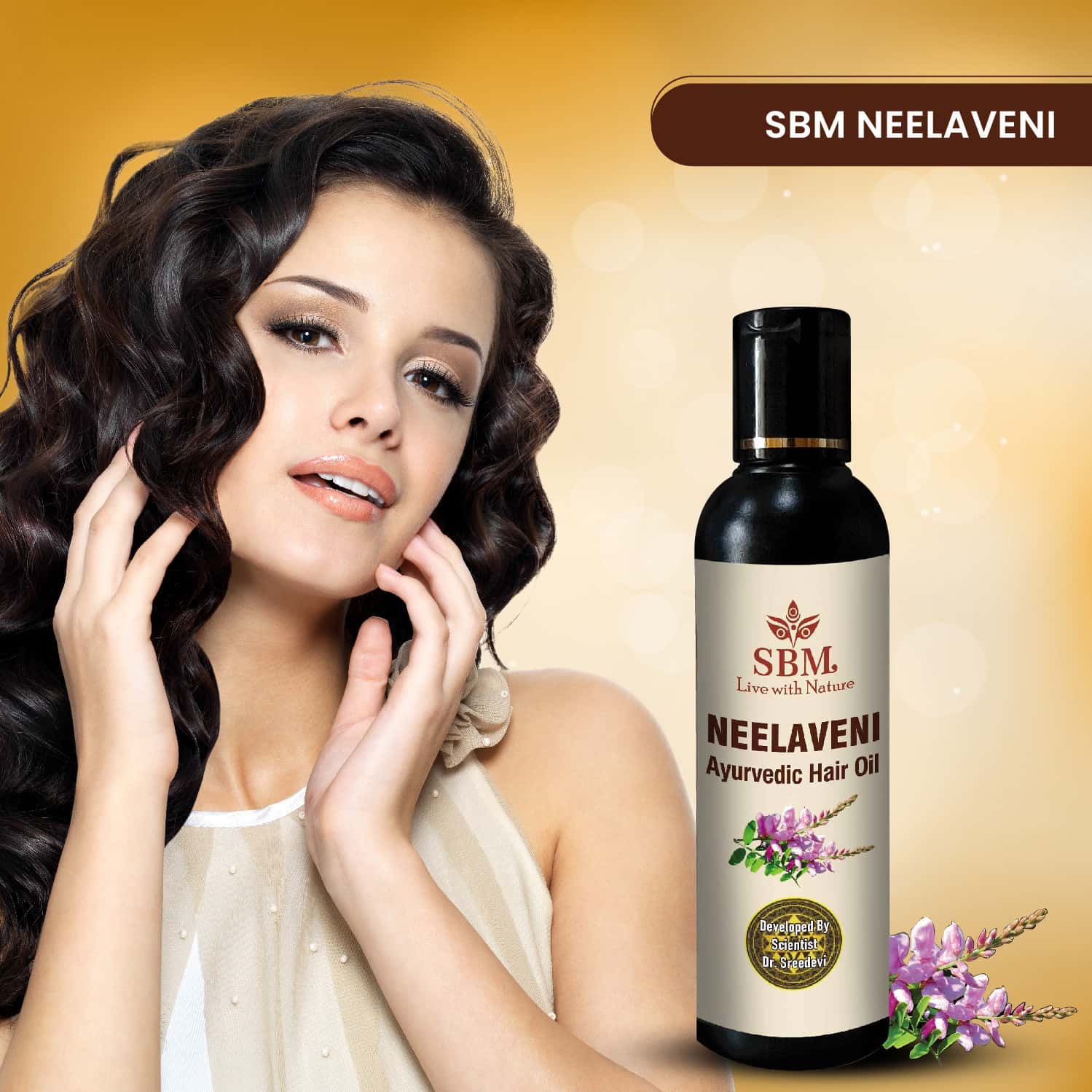 Buy SBM AYUR NEELAVENI AYURVEDIC HAIR OIL 100 ML HEALTHY & SHINY HAIR