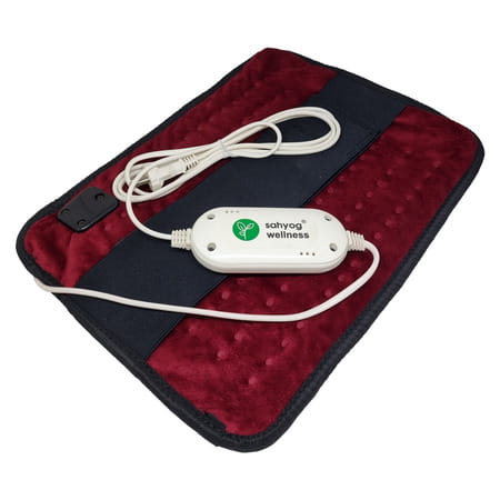 Sahyog Wellness Velvet Orthopaedic Pain Reliever Electric Heating Pad Regular (Red)