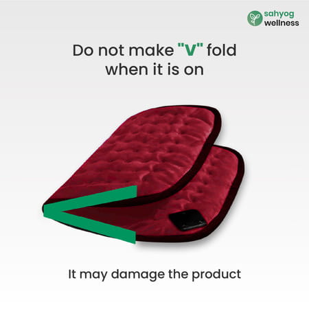 Sahyog Wellness Velvet Orthopaedic Pain Reliever Electric Heating Pad Regular (Red)