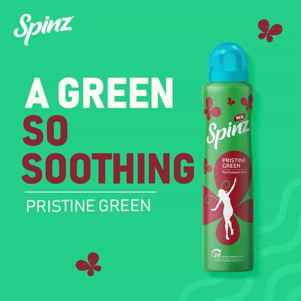 New Spinz Pristine Green Perfumed Deo For Women | For Long Lasting Freshness | 200Ml