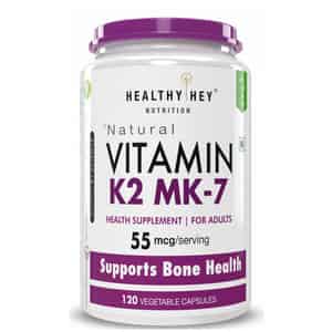 Healthyhey Nutrition Vitamin K2-mk7 Support Bone Health 120 Veg. Capsules