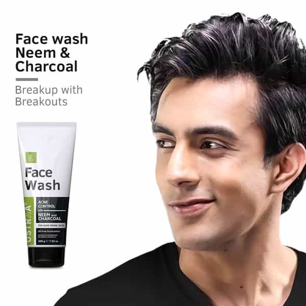 Ustraa Face Wash - Neem & Charcoal - 200 Gm