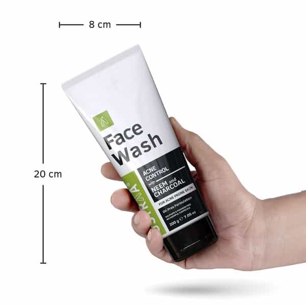 Ustraa Face Wash - Neem & Charcoal - 200 Gm
