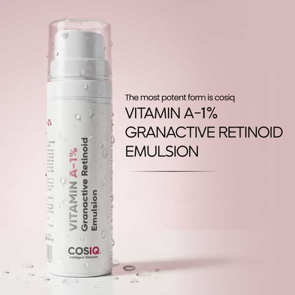 Cos-Iq A-1% Granactive Retinoid Emulsion 30Ml | Vit-A Anti Ageing Night Cream Serum For Wrinkles