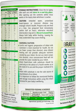 Braymil 3 Infant Formula | Stage - 3 For 12 To 24 Months - 400 Gm