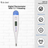 Dr. Odin Dmt101 Digital Medical Thermometer Fda Approved Quick 40 Second Reading Pack Of 3
