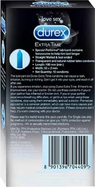 Durex Kohinnoor Extratime Condom 10