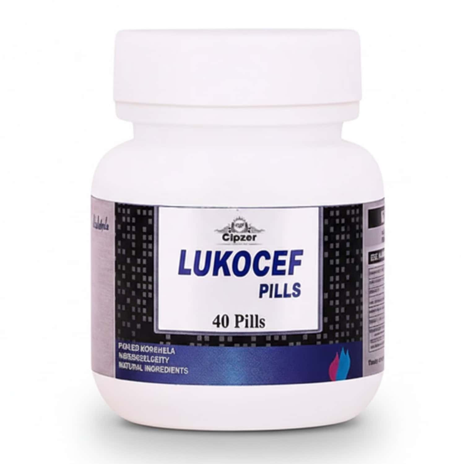Cipzer Lukocef Pills | Natural Relief For Infections| Pain & Discharge In Females | 40 Pills