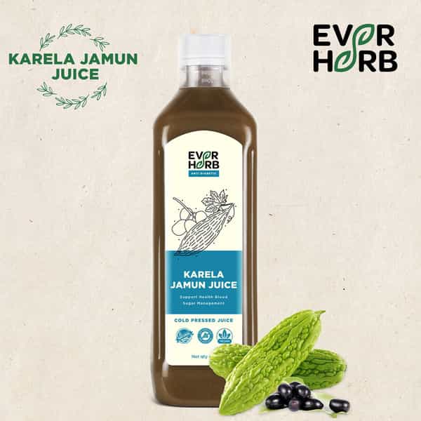 Accu-Chek Active | 50 Test Strips | With Everherb Karela Jamun Juice - 1L