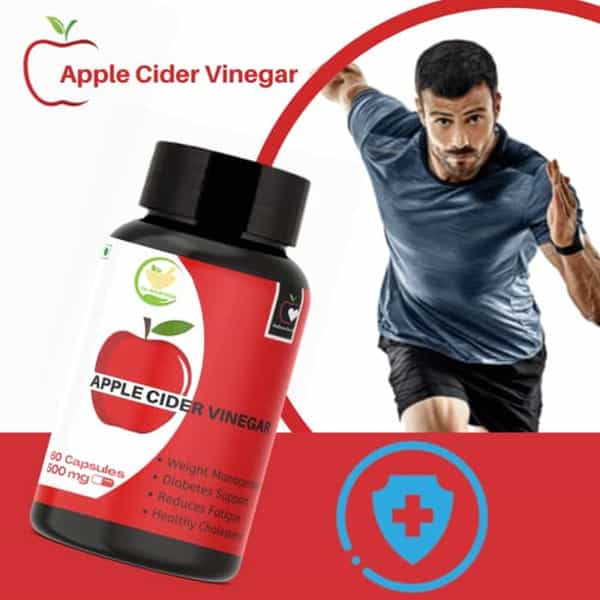 Fij Ayurveda Apple Cider Vinegar Capsules Support Weight Management - 500Mg 60 Vegetarian Capsules