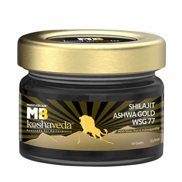Koshaveda Shilajit Ashwa Gold Wsg 77 By Muscleblaze | 20G