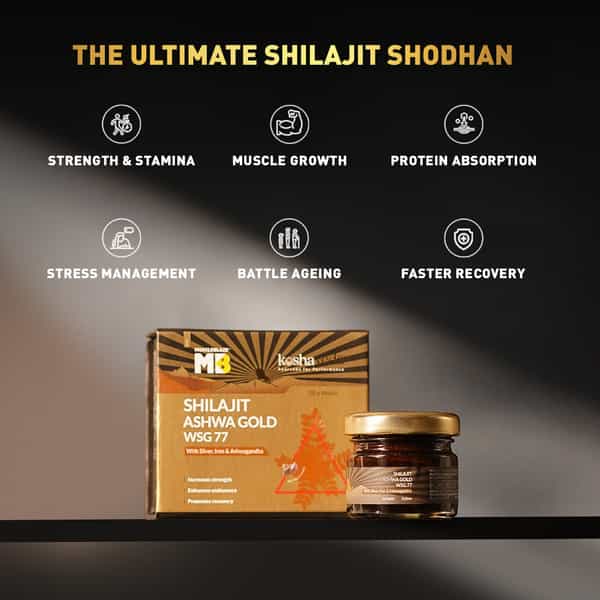 Koshaveda Shilajit Ashwa Gold Wsg 77 By Muscleblaze | 20G