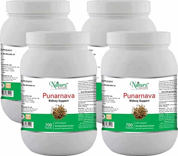 Naturz Ayurveda Punarnava 700 Capsules Value Pack Of 4
