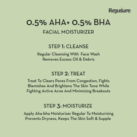 Rejusure Aha 0.5% + Bha 0.5% Facial Moisturizer 50ml