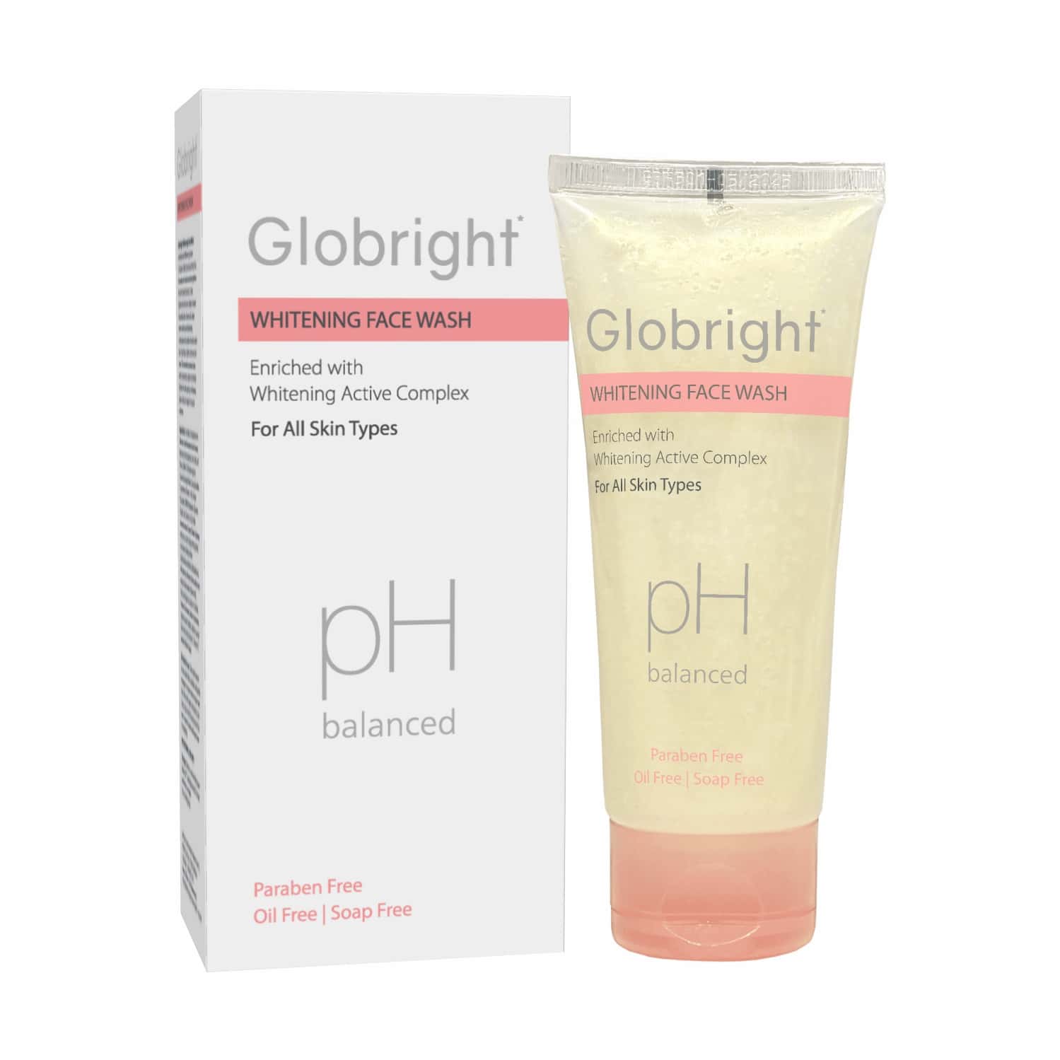 Globright Whitening Face Wash 100 Ml | Berberry & Green Tea | Paraben Free (pack Of 1)