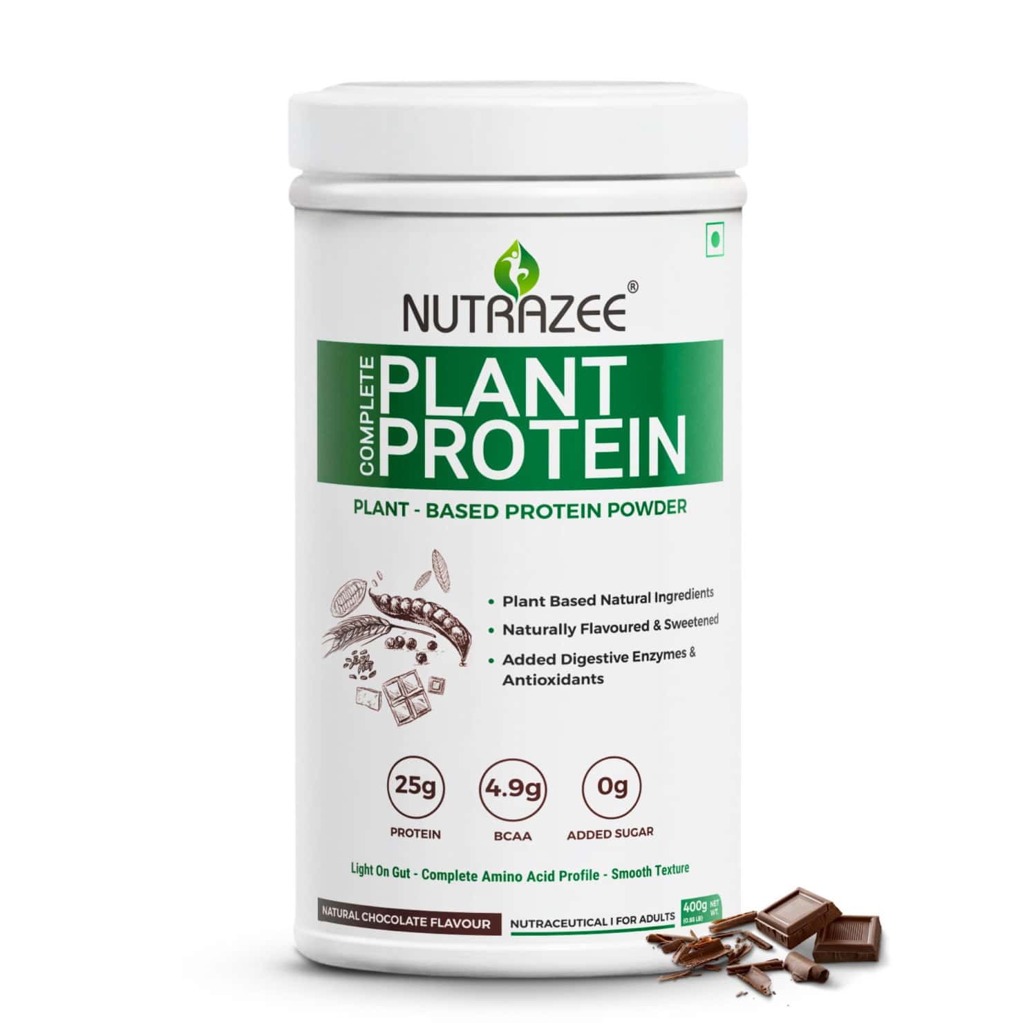 Nutrazee 100% Plant Protein Powder Vegan (400g)