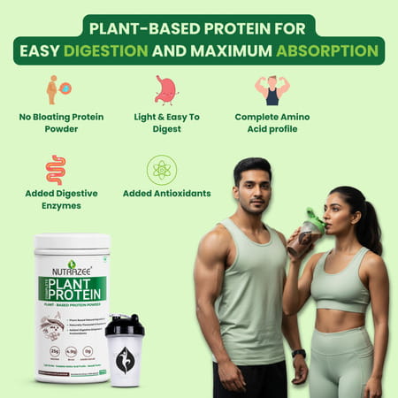 Nutrazee 100% Plant Protein Powder Vegan (400g)