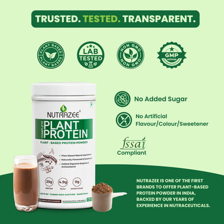 Nutrazee 100% Plant Protein Powder Vegan (400g)