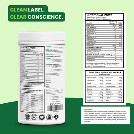 Nutrazee 100% Plant Protein Powder Vegan (400g)