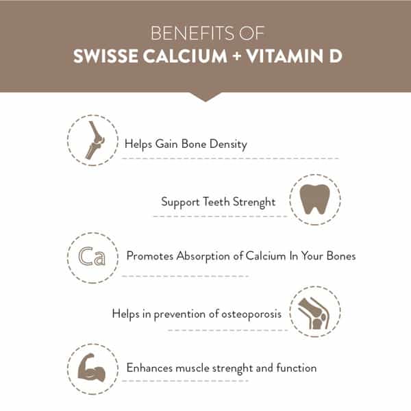 Swisse Ultiboost Calcium + Vitamin D Tablet 90 No's
