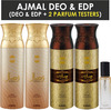 Ajmal 2 Wisal & 2 Wisal Dhahab Deo Each 200Ml & Aretha Edp 20Ml Pack Of 5 (Total 820Ml) For Unisex