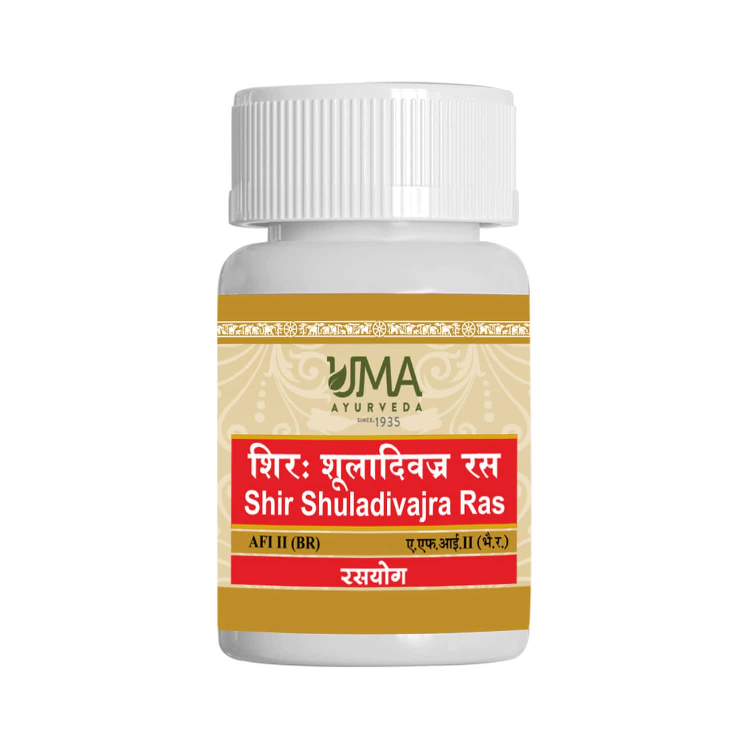 Uma Ayurveda Shir Shuladivajra Ras Ayurvedic Tablets 80 Tab