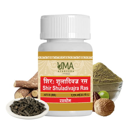 Uma Ayurveda Shir Shuladivajra Ras Ayurvedic Tablets 80 Tab