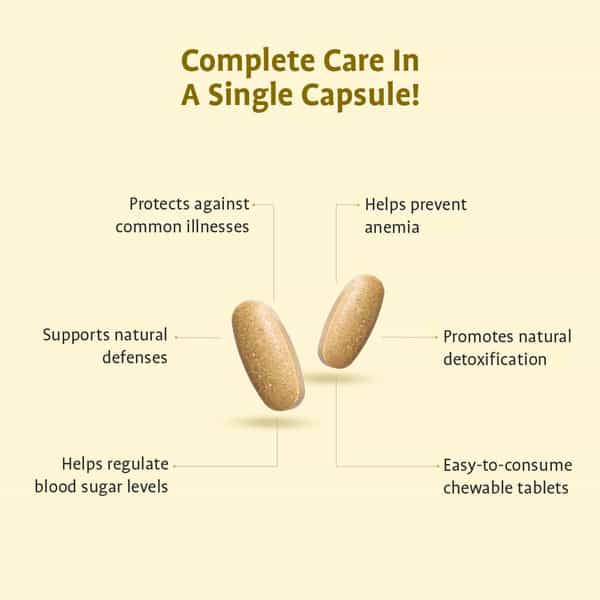 Sanct Bernhard Daily Vitamin Blend Support | Vitamins C D & Zinc | Supports Skin Hair & Nails 60N