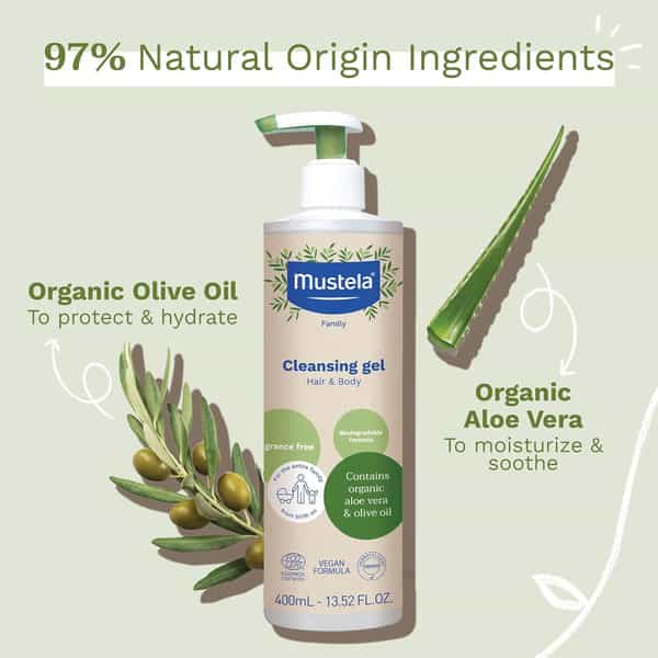 Mustela Organic Cleansing Gel 400Ml