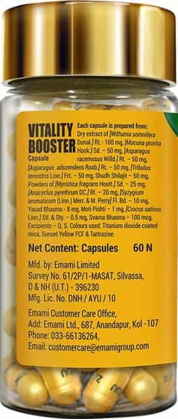 Zandu Vitality Booster Capsules Bottle Of 60