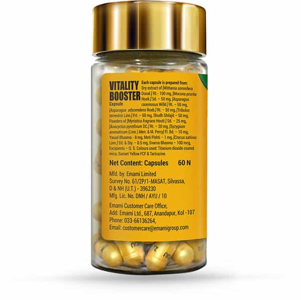 Zandu Vitality Booster Capsules Bottle Of 60