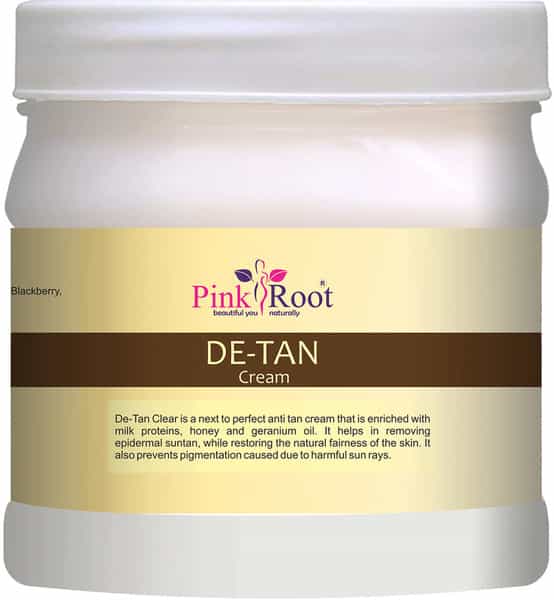 Pink Root De-Tan Cream Enriched With Milk & Honey Extract 500Ml
