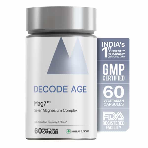 Decode Age Mag7 Supplement | Supports Mood | Bone And Muscle Health | Metabolism | Veg - 60N