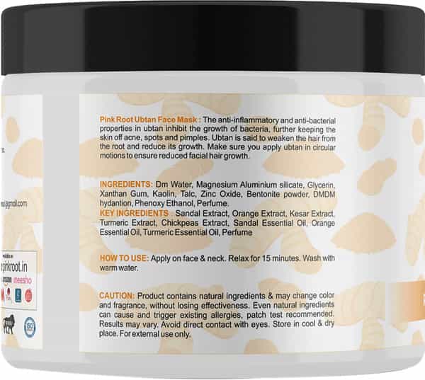 Pink Root Ubtan Face Mask 100Gm