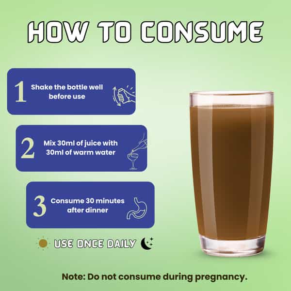Ayumcure Calm Nidra Juice | Herbal Sleep Support Juice With Ashwagandha Tagar & Jatamansi - 1Ltr