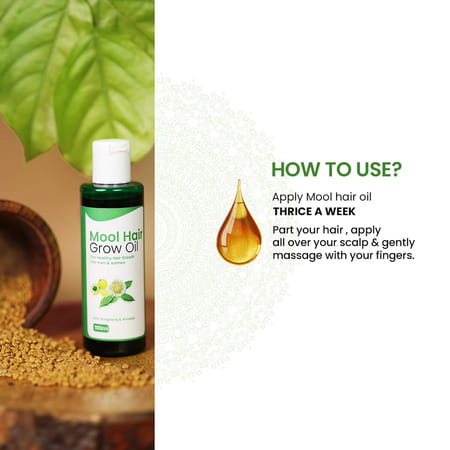 Mool Hair Grow Oil For Hair Fall Control And Hair Growth And Thickness For Men & Women (100 Ml)