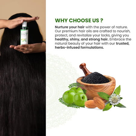 Mool Hair Grow Oil For Hair Fall Control And Hair Growth And Thickness For Men & Women (100 Ml)