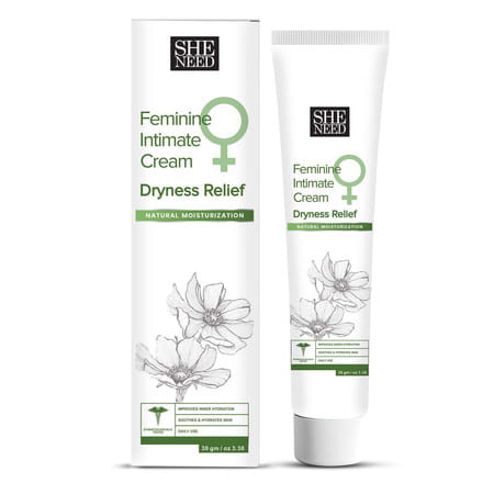 Sheneed Feminine Intimate Cream Dryness Relief 30glong-Lasting Moisturizing Lubricant|Gynac Approved