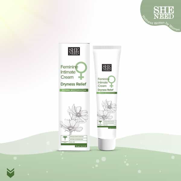 Sheneed Feminine Intimate Cream Dryness Relief 30Glong-Lasting Moisturizing Lubricant|Gynac Approved