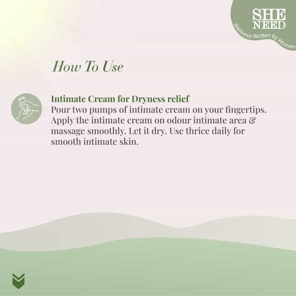 Sheneed Feminine Intimate Cream Dryness Relief 30Glong-Lasting Moisturizing Lubricant|Gynac Approved